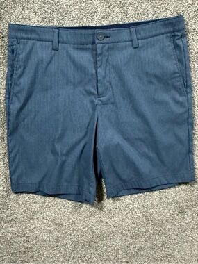 Tommy Bahama Barbados Pro Vista Check Shorts 36 Blue Golf Bermuda